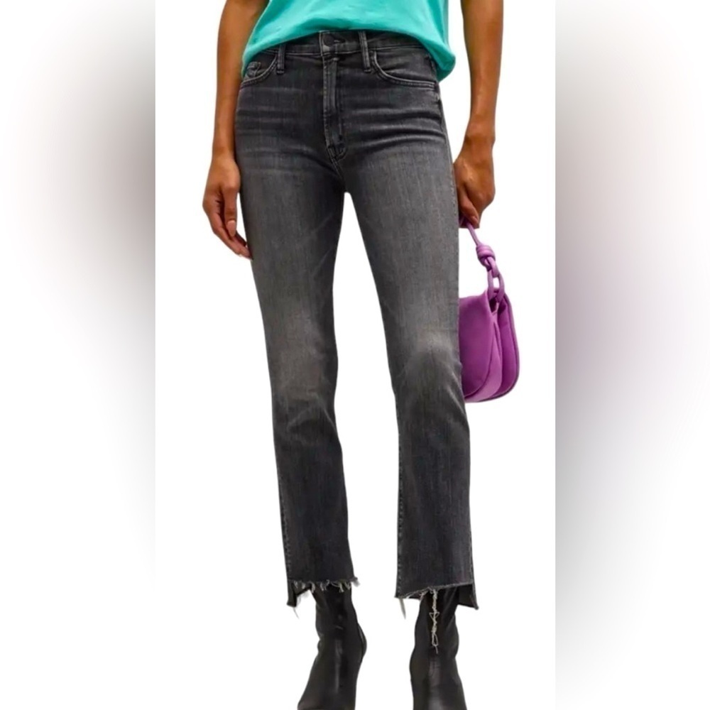Mother Insider Step Crop Fray in So Far Gone size 27 high waisted
